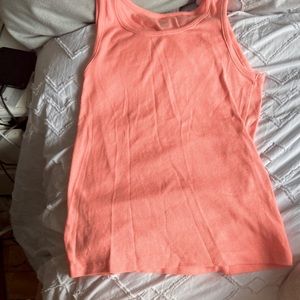 Bright pink/orange Tank Brand New Rib Knit Feel